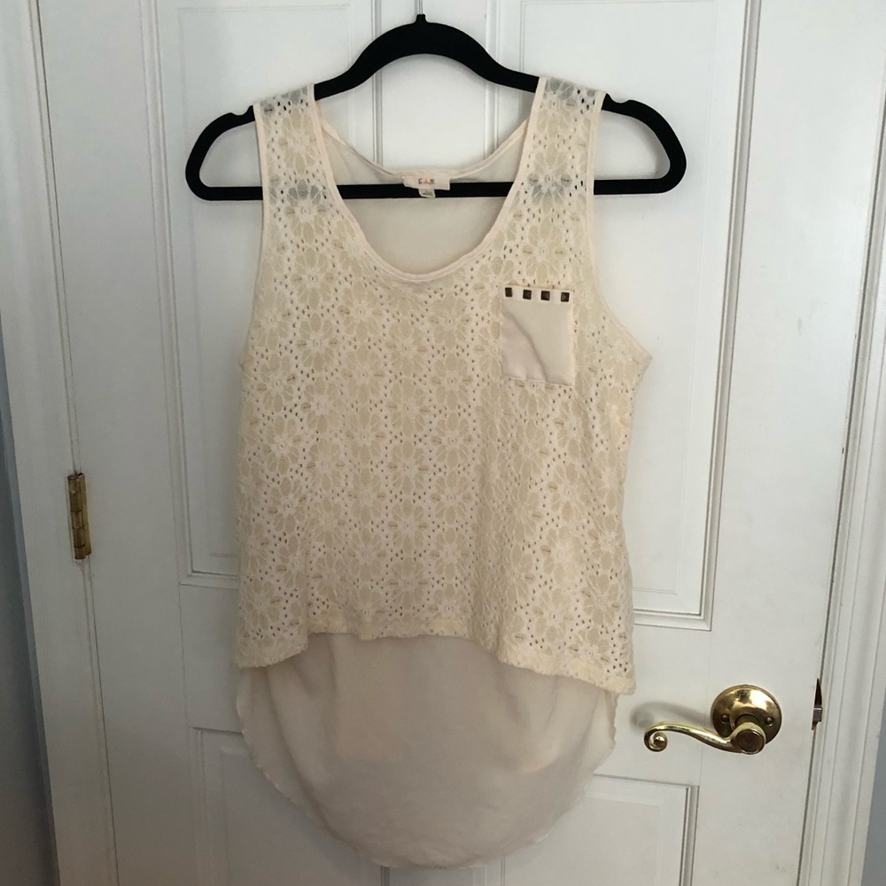 Women’s cream blouse from Francesca’s